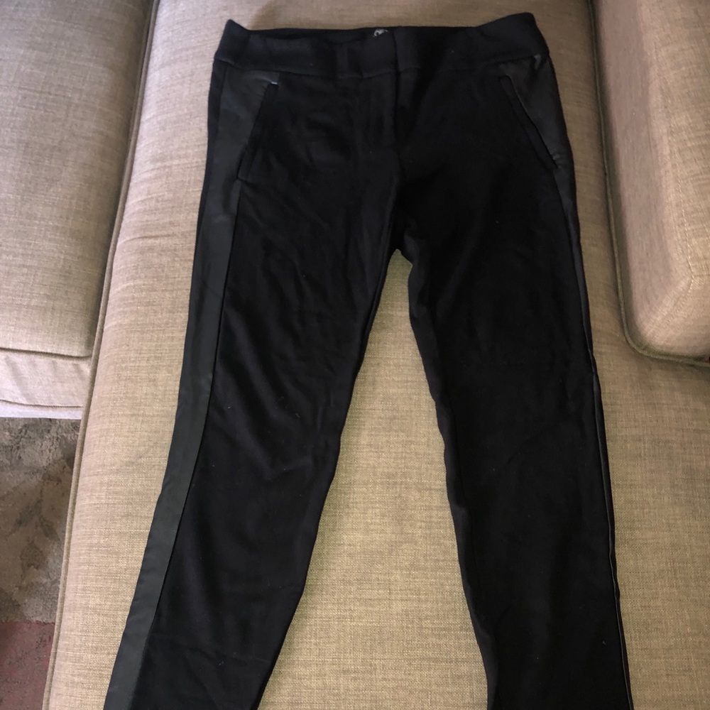 Loft Leather Stripe Leggings - 10